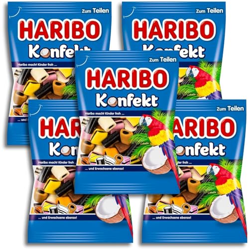 5 er Pack Haribo Konfekt XXL 5 x 500 g Lakritzkonfekt von HARIBO