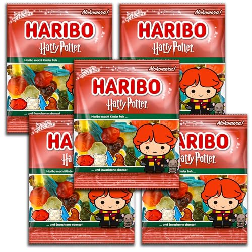 5er Pack Haribo Harry Potter Ron Weasley 5x 160g Fruchtgummi-Mischung von HARIBO