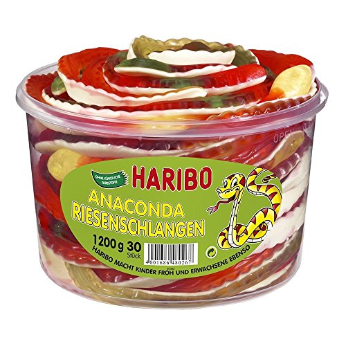 HARIBO Anaconda Riesenschlangen, 4er Pack (4 x 1.2 kg) von HARIBO