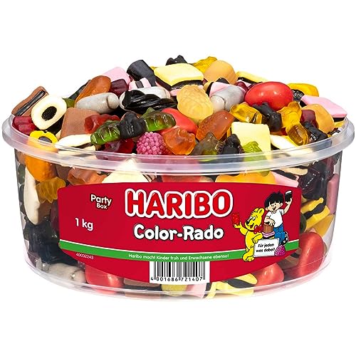 HARIBO Color-RADO Dose, 4er Pack (4X 1 KG Dose) von HARIBO