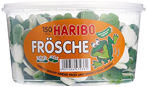 HARIBO Frösche, Dose, 4er Pack (4 x 1050g) von HARIBO