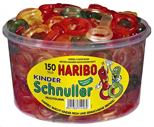 HARIBO Kinderschnuller, Dose, 4er Pack (4 x 1200g) von HARIBO