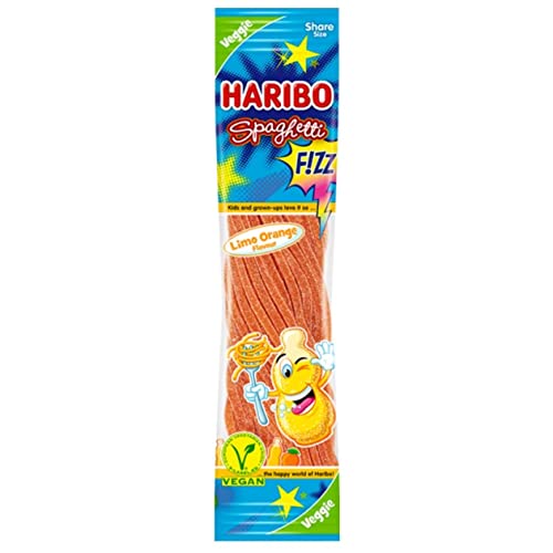 HARIBO Spaghetti Fizz Limo Orange Flavour Vegan 200g von HARIBO