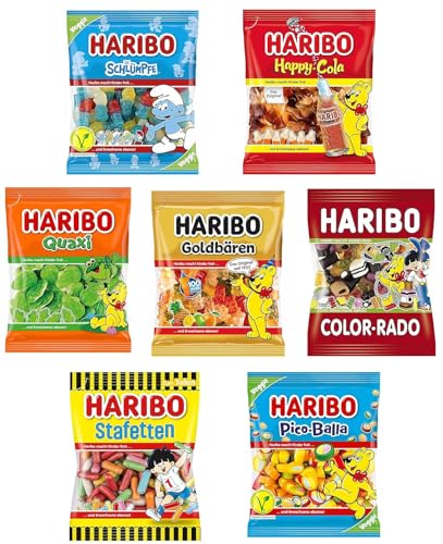 Haribo 7er Tüten Mix Set | für Partys, Kindergeburtstage oder als Geschenk | 1195g von HARIBO