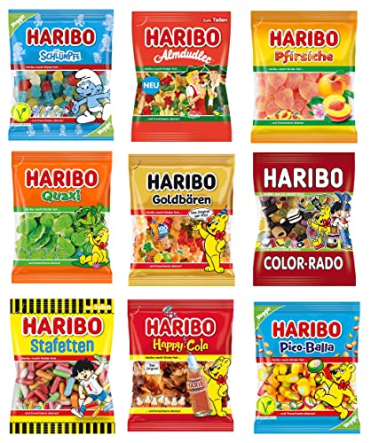 Haribo 9er Tüten Mix Set | für Partys, Kindergeburtstage oder als Geschenk | 1560g von HARIBO