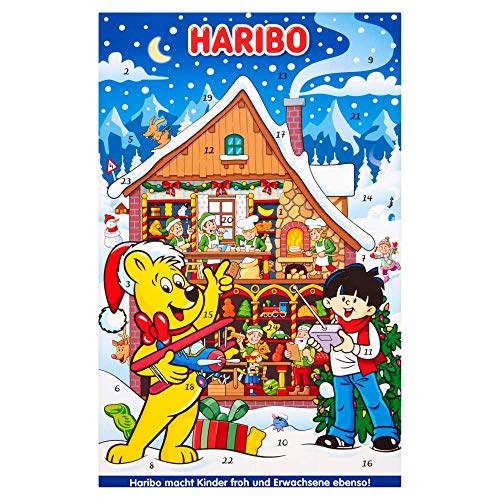 Haribo Adventskalender Weihnachten 2018, Süßigkeiten, 300g von HARIBO