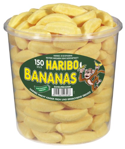 Haribo Bananas, 6er Pack (6 x 1.1 kg Dose) von HARIBO