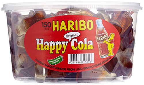 Haribo Happy Cola, Dose, 3er Pack (3 x 1200g) von HARIBO