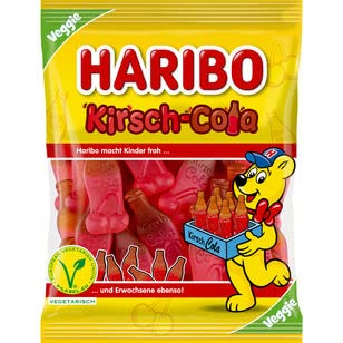 Haribo Kirsch-Cola veggie, 17er Pack (17 x 175g) von HARIBO