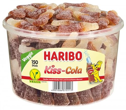 Haribo Kiss-Cola Runddose 150 Stück 1350g von HARIBO