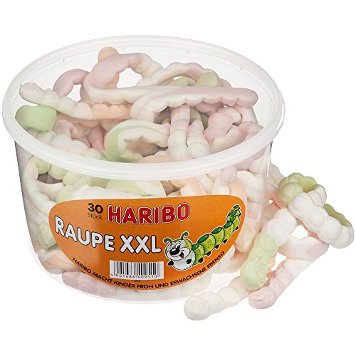 Haribo Raupe XXL 30 Stück in Dose von HARIBO