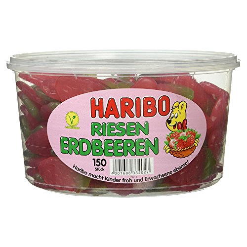 Haribo Riesenerdbeeren, 3er Pack (3 x 1350 g) von HARIBO