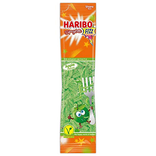 Haribo Spaghetti Fizz Apfel 10 Beutel vegan Fruchtgummi von HARIBO