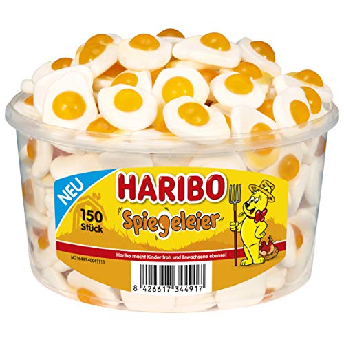 Haribo Spiegeleier Runddose 150 Stück 975g von HARIBO