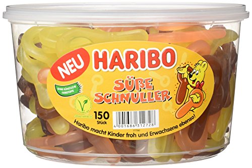 Haribo Schnuller 3 Dosen je 150 Stück 4,05kg von HARIBO