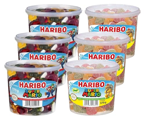 Haribo Super Mario Dosen Mix 4 x 570g von HARIBO