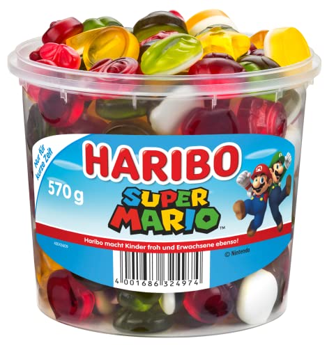 Haribo Super Mario Special Edition Fruchtgummi mit Schaumzucker 570g von HARIBO