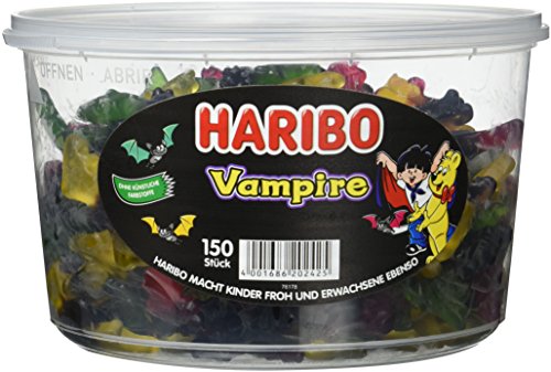 Haribo Vampis 150 Stück in Runddose, 1200g von HARIBO