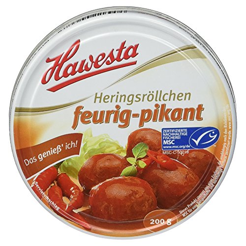 Hawesta Heringsröllchen feurig-pikant, 200 g von HAWESTA