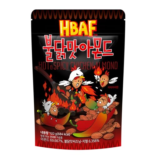 HBAF - Mandel mit Hühnchengeschmack Hot & Spicy - 1 X 120 GR von HBAF