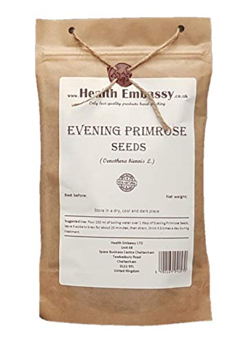 Gemeine Nachtkerze Samen (Oenothera Biennis) / Evening Primrose Seeds - Health Embassy - 100% Natural (200g) von HEALTH EMBASSY