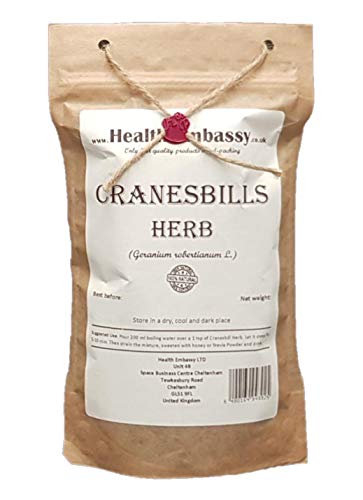 Geranium Robertgras – Geranium Robertianum L – Cranesbills Herb Health Embassy (50 g) von HEALTH EMBASSY