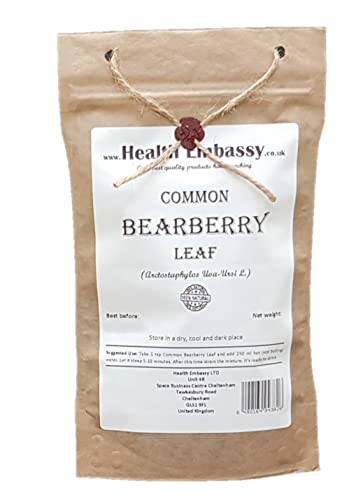 Health Embassy Bärentraubenblatt Kräutertee | Arctostaphylos Uva-Ursi L | Common Bearberry Leaf Tea 50g von HEALTH EMBASSY