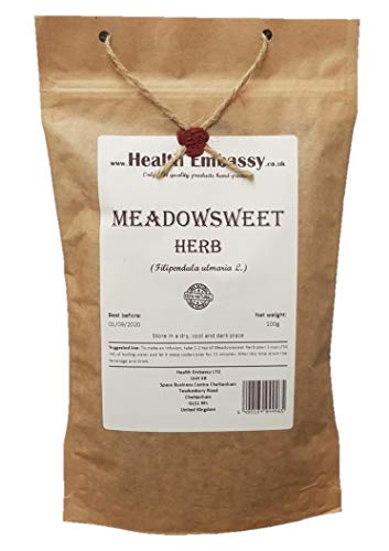 Health Embassy Echte Mädesüß Kraut (Filipendula Ulmaria L) / Meadowsweet Herb, 50g von HEALTH EMBASSY