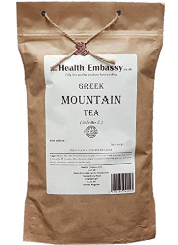 Health Embassy Griechischer Bergtee Kräutertee | Sideritis Scardica | Greek Mountain Tea 50g von HEALTH EMBASSY