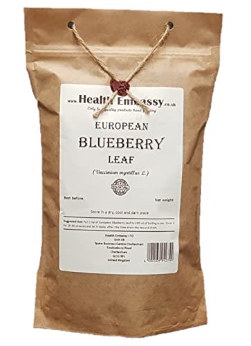 Health Embassy Heidelbeerblatt Kräutertee | Vaccinium Myrtillus L | European Blueberry Leaf Tea 100g von HEALTH EMBASSY