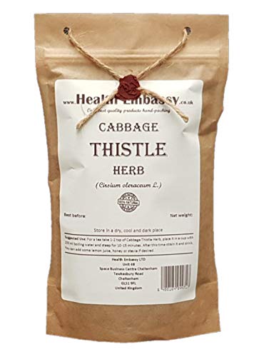 Health Embassy Kohldistel Kraut (Cirsium oleraceum L) / Cabbage Thistle Herb, 100g von HEALTH EMBASSY