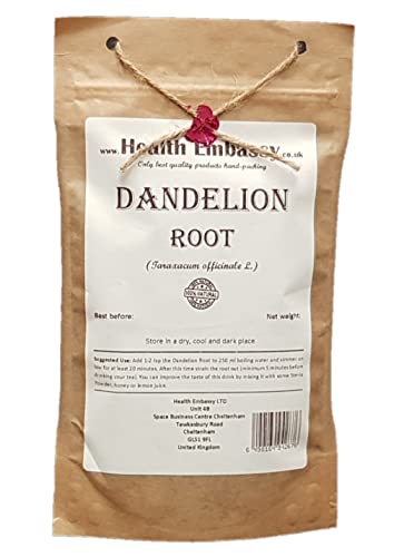 Health Embassy Löwenzahnwurzel Kräutertee | Taraxacum Officinale L | Dandelion Root Tea 50g von HEALTH EMBASSY