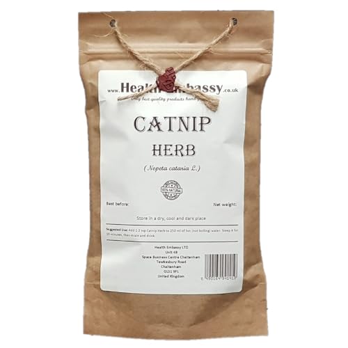 Katzenminze – Nepeta Cataria L – Catnip Herb Health Embassy (50 g) von HEALTH EMBASSY