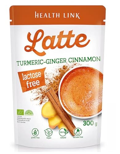 HEALTH LINK BIO Kurkuma-Ingwer Zimt Latte Drink Organic Turmeric-Ginger Cinnamon Latte Drink 300g von HEALTH LINK