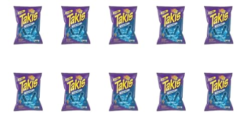 10 x Takis blue Heat 28 g Scharf Hot Chili pepper Tortilla Chips aus Mexiko von HEART FOR CARDS