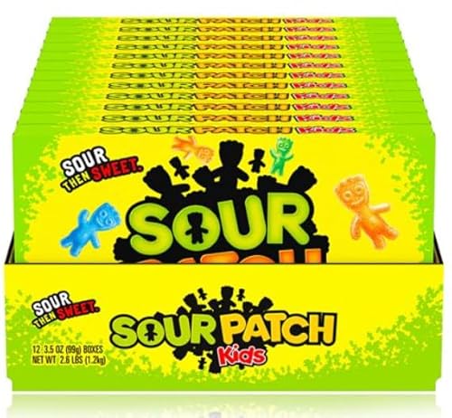 12x Sour Patch | 99g | Fruchtig-saure Gummibonbons | Kult-Snack aus den USA! von HEART FOR CARDS