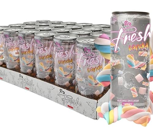 24 er Packung FRESH DRINK CANDY - Fresh Drink 24x0.33ml - durchsichtige Dose mit spürbarem Geschmack von HEART FOR CARDS