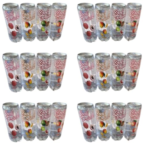 24er COOL DRINK Probierpaket - 24x330ml Dosen - mit den 4 leckeren Sorten. Litschi, Mango, Watermelon & Peach von HEART FOR CARDS