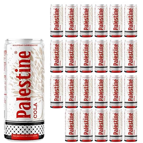 24x Palestine Cola - die Alternative für boykottierte Getränke -24x330ml echter Cola Genuss ohne üblen Nachgeschmack von HEART FOR CARDS