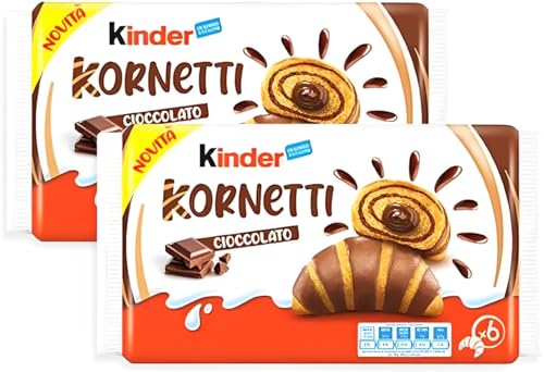 2x Kinder Kornetti - italienisches Schoko Croissants mit Milchschokolade 2x252g - 2x(6 x 42g) von HEART FOR CARDS