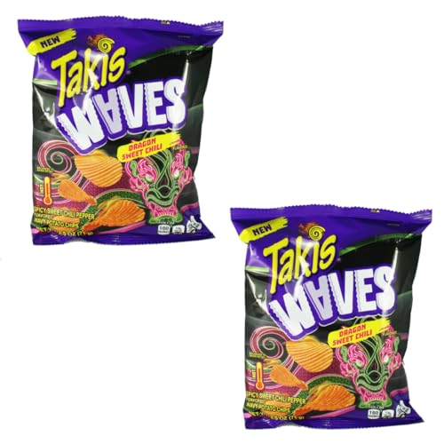 2x71g Takis WAVES Dragon Sweet Chili - BIG PACK - Takis Hero Pack Bundle - Special Edition TAKIS DRAGON - Chips von HEART FOR CARDS