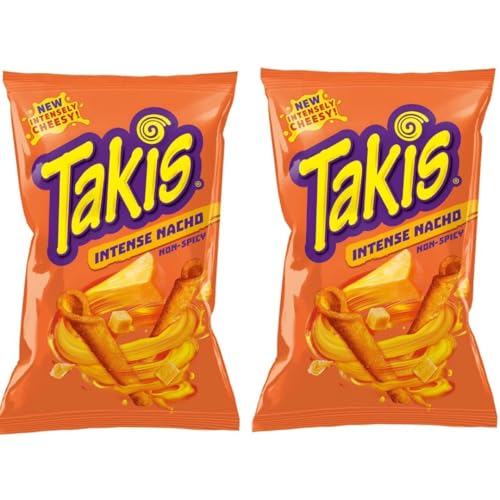 2x92g TAKIS INTENSE NACHO - leckere Tortilla Chips treffen auf geschmackvollen Käse von HEART FOR CARDS