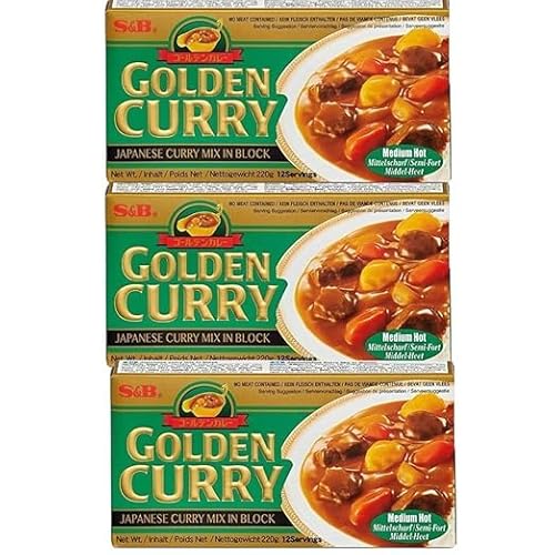 3x 220g S&B Golden Curry Green | Japanischer Curry-Mix | Vegetarisch | Mittlere Schärfe | Mit Heartforcards® Versandschutz von HEART FOR CARDS