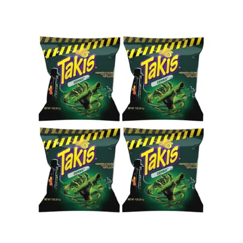 4 x Takis 28g Takis Hero Pack Bundle - Special Edition TAKIS ZOMBIE - Chips von HEART FOR CARDS