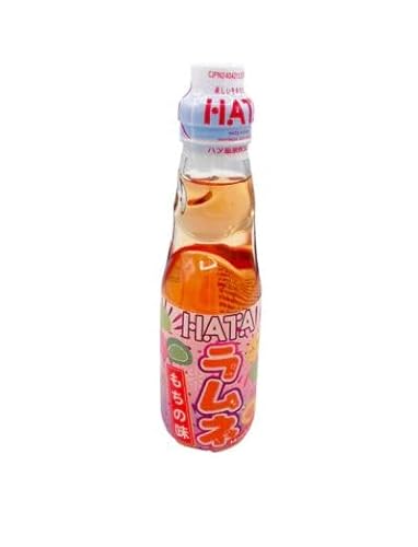 5 x Ramune Hata - Japanese Soda - 5 x 200ml Glasflasche (RAMUNE MOCHI) von HEART FOR CARDS