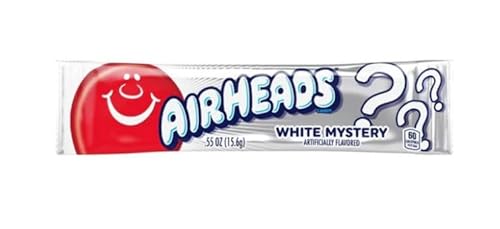 AIRHEADS amerikanische Kaugummi's + Heartforcards® Versandschutz (White Mystery, 5 Stück) von HEART FOR CARDS