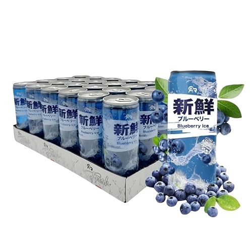 AR Fresh - Blueberry Ice Soft Drink - 24x330ml Dose - leckere Blaubeere mit erfrischend spritziger Note von HEART FOR CARDS