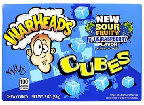 Chewy Candy | Sour Fruity Blue Raspberry | 85g | Fruchtig-saure Kaubonbons in Theaterbox von HEART FOR CARDS