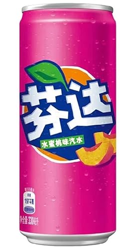 Chinesische Fanta - 0,33 Liter Dosen (White Peach, 1 Dose) von HEART FOR CARDS