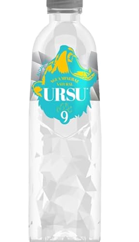 Cristiano Ronaldos Premium-Wasser URSU 9 | 6x 500ml Natürliches Alkalisches Mineralwasser | Cristiano Ronaldos Premium-Wasser mit pH 9 von HEART FOR CARDS